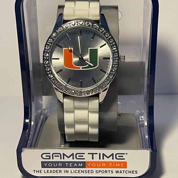 Miami Hurricanes NCAA FROST Ladies Watch by Game Time NEW - Picture 1 of 5